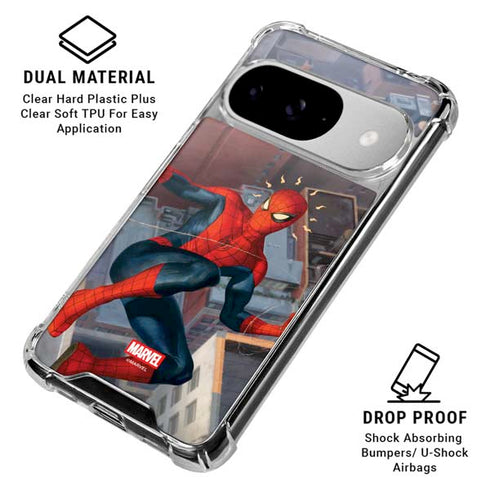 Marvel Spiderman Spidey Sense Google Pixel 10 Clear Case